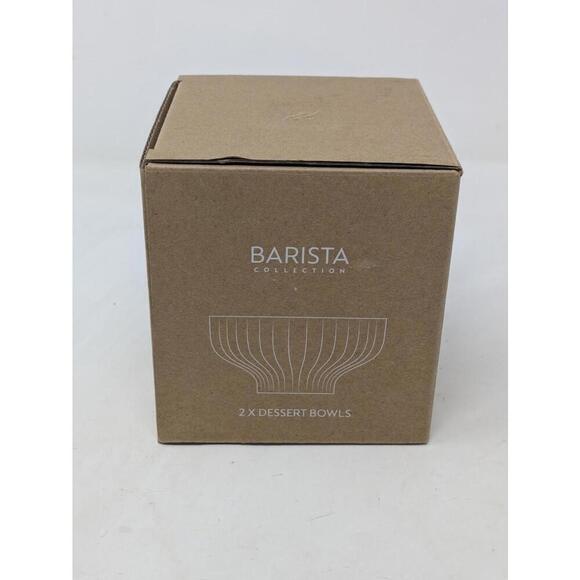 Nespresso Set of 2 Barista Collection Glass Dessert Bowls 137546/12571757 NIB - Picture 1 of 5